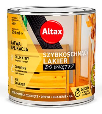 Быстросохнущий лак для внутренней отделки ALTAX 250мл 50823-00-000025 ― MINWAX