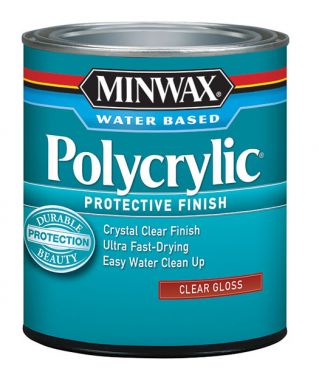 Лак полиуретановый MINWAX POLYCRYLIC глянцевый 946 мл 65555
